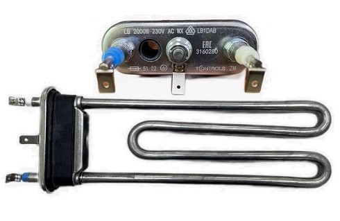 Тэн 2000W T-CONTROLS Bosch с отв. 267512, 12040670