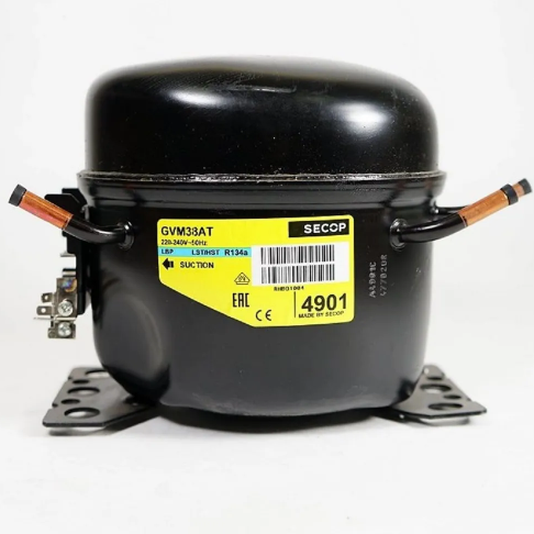 Компрессор (R134, -23.3°C, 117Вт) GVM 38 AT в инд.уп.