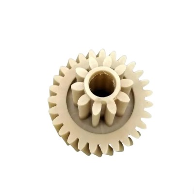 Шестеренка мясорубки, шестерня Kenwood MG350/360 средняя, Д-55/28мм, зубья 27/10шт (косой/прямой)