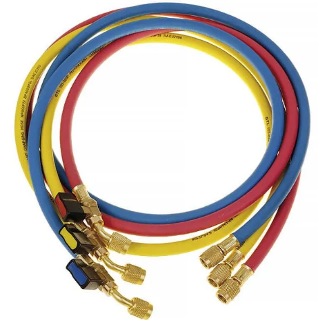 Шланг заправочный 150см R410A VALUE VRP-C-RYB с вентилем, 1 шт