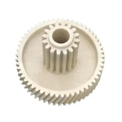 Шестеренка мясорубки, шестерня Vitek D=46/17мм, зубья 54/16шт, косой/прямой с металлической вставкой